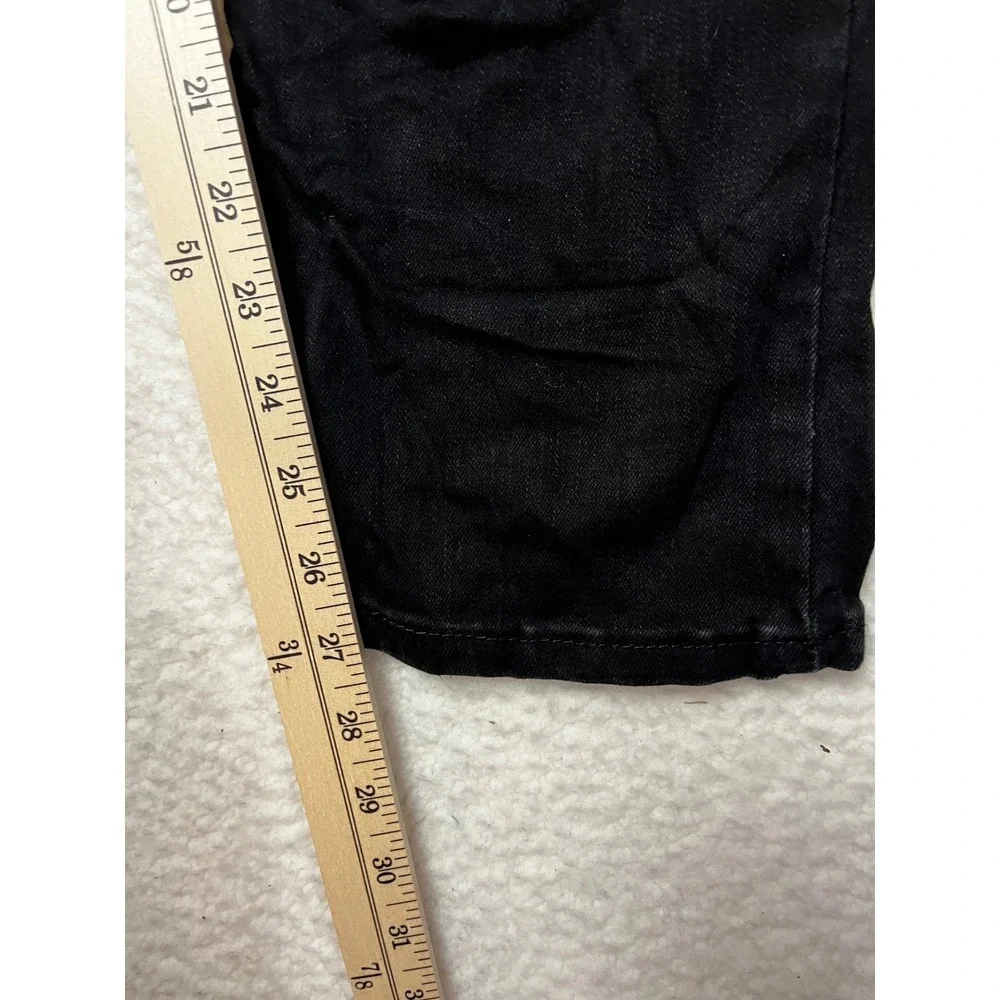 Levis Jeans Mens 33x30 Black‎ 502 Regular Taper Fit Stretch Denim Pants 3869